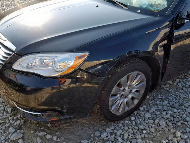 1C3CCBAB3DN561550 - 2013 CHRYSLER 200 LX BLACK photo 9