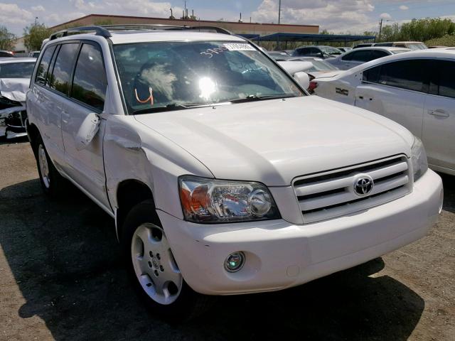 JTEEP21A670199100 - 2007 TOYOTA HIGHLANDER WHITE photo 1