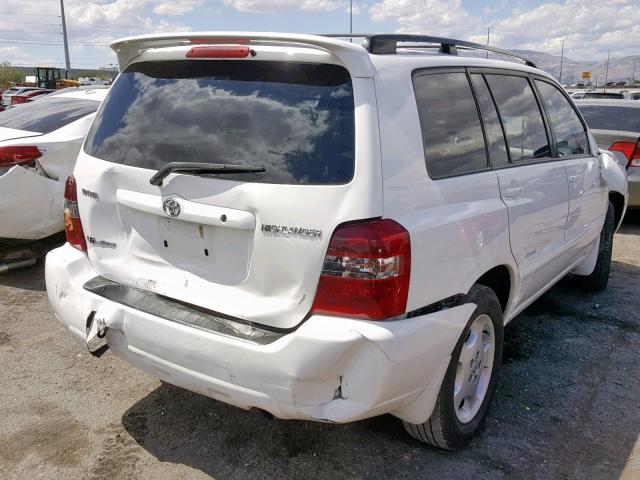 JTEEP21A670199100 - 2007 TOYOTA HIGHLANDER WHITE photo 4