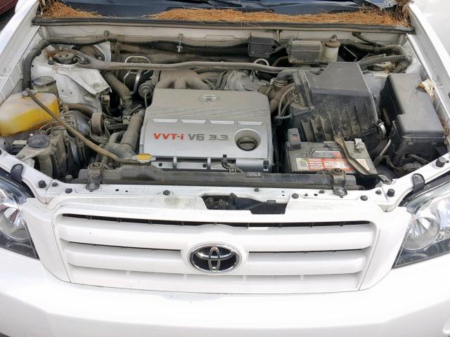 JTEEP21A670199100 - 2007 TOYOTA HIGHLANDER WHITE photo 7