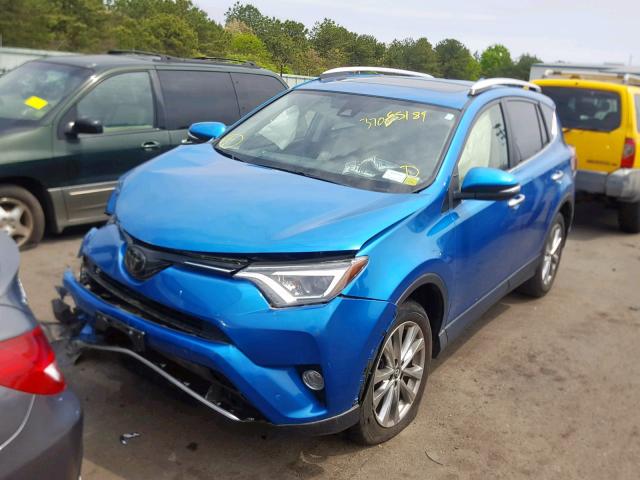 JTMDFREV4GJ089858 - 2016 TOYOTA RAV4 LIMIT BLUE photo 2