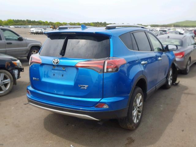 JTMDFREV4GJ089858 - 2016 TOYOTA RAV4 LIMIT BLUE photo 4