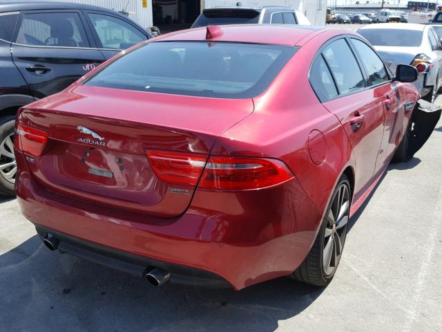 SAJAF4BVXHA965605 - 2017 JAGUAR XE R - SPO RED photo 4