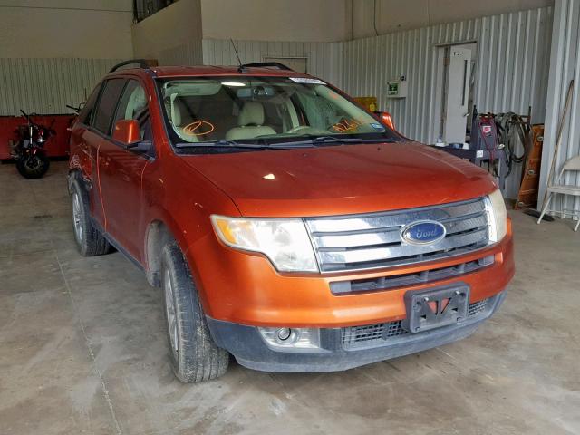 2FMDK38C57BA26125 - 2007 FORD EDGE SEL ORANGE photo 1