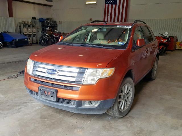 2FMDK38C57BA26125 - 2007 FORD EDGE SEL ORANGE photo 2