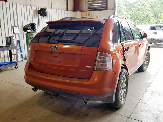 2FMDK38C57BA26125 - 2007 FORD EDGE SEL ORANGE photo 4