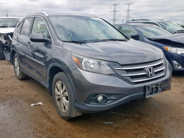 5J6RM4H7XCL029782 - 2012 HONDA CR-V EXL GRAY photo 1