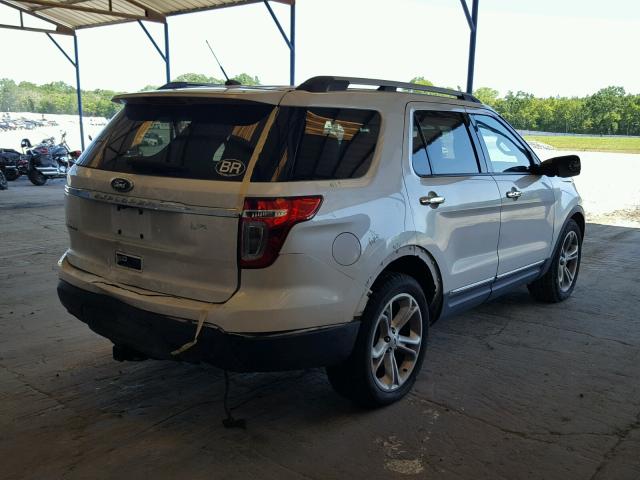 1FMHK7F87CGA98454 - 2012 FORD EXPLORER L WHITE photo 4