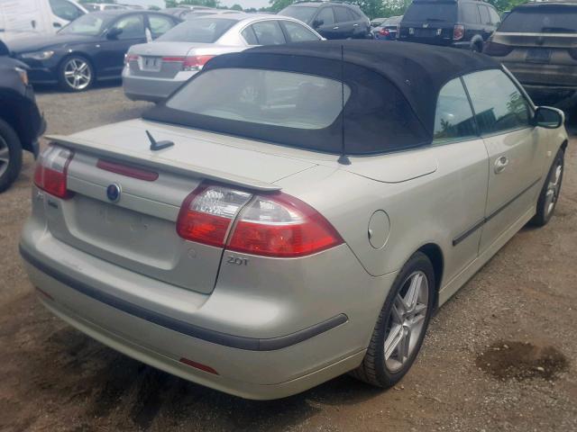 YS3FD79Y876108625 - 2007 SAAB 9-3 2.0T BEIGE photo 4