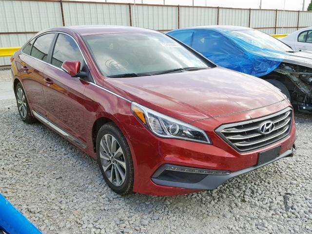 5NPE34AF7GH324115 - 2016 HYUNDAI SONATA SPO RED photo 1