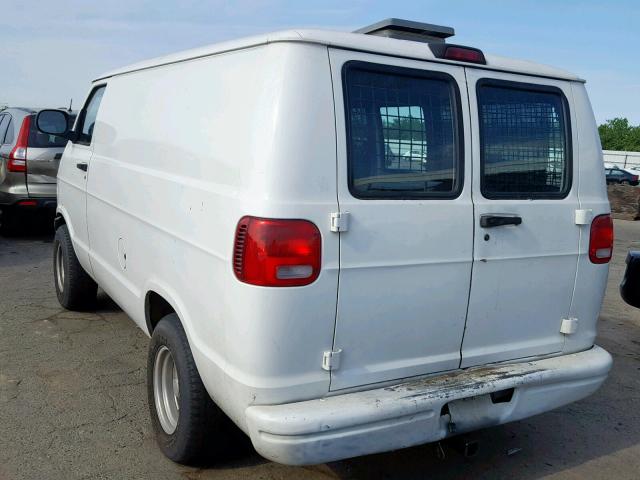 2B7HB11X6WK113652 - 1998 DODGE RAM VAN B1 WHITE photo 3