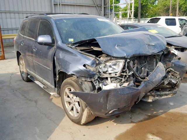 5TDZK3EH5DS095045 - 2013 TOYOTA HIGHLANDER BLUE photo 1