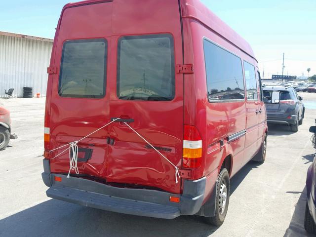 WD5WD242535506177 - 2003 DODGE SPRINTER RED photo 4