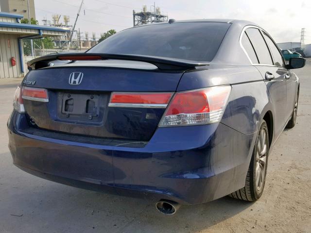 1HGCP2F84CA089881 - 2012 HONDA ACCORD EXL BLUE photo 4