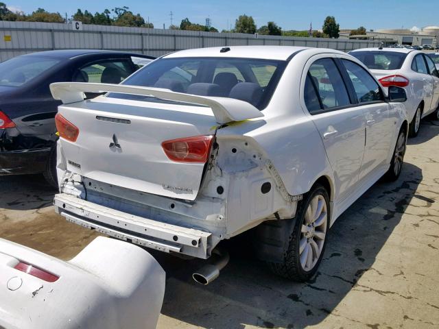 JA3AU86U28U020951 - 2008 MITSUBISHI LANCER GTS WHITE photo 4