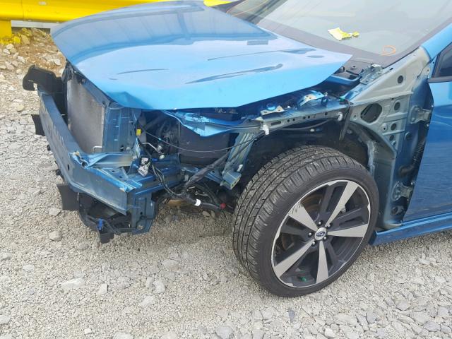 4S3GKAK6XJ3623495 - 2018 SUBARU IMPREZA SP BLUE photo 9