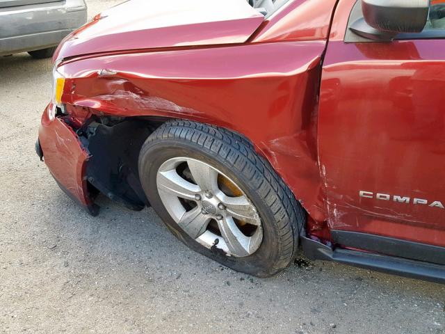 1C4NJDBBXCD624300 - 2012 JEEP COMPASS SP 栗色 照片 10