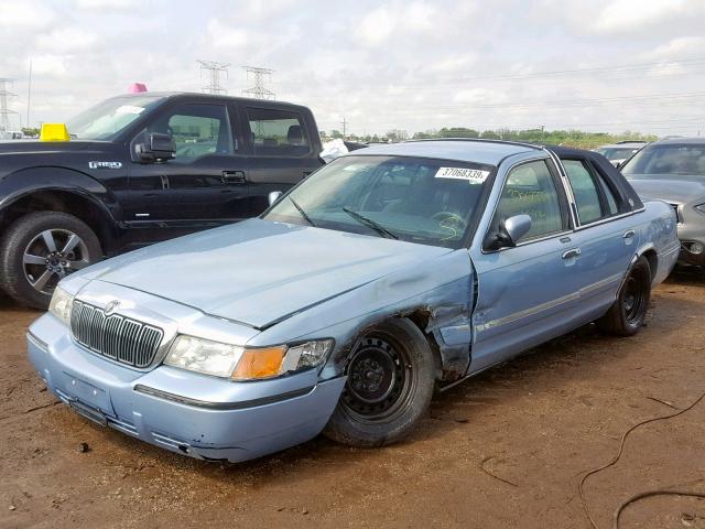 2MEFM74W6YX686904 - 2000 MERCURY GRAND MARQ BLUE photo 2