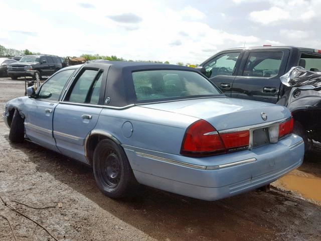 2MEFM74W6YX686904 - 2000 MERCURY GRAND MARQ BLUE photo 3