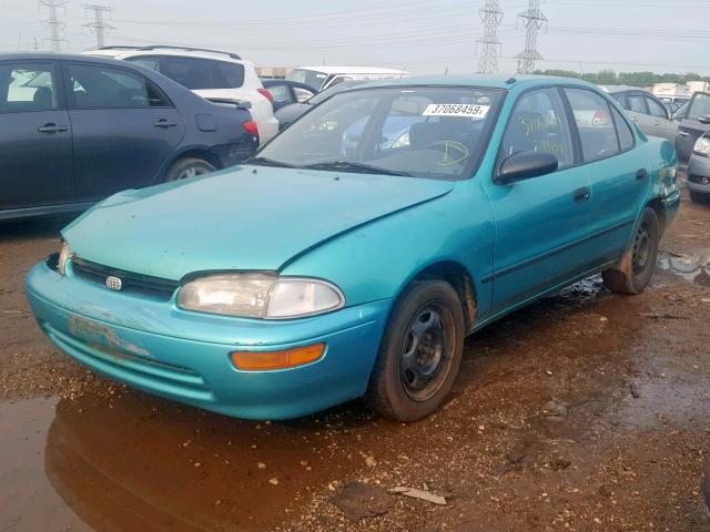 1Y1SK5382RZ071867 - 1994 GEO PRIZM GREEN photo 2