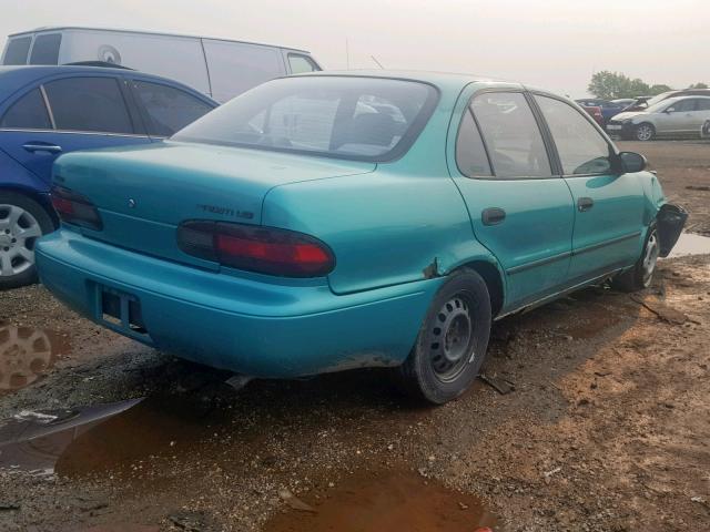 1Y1SK5382RZ071867 - 1994 GEO PRIZM GREEN photo 4