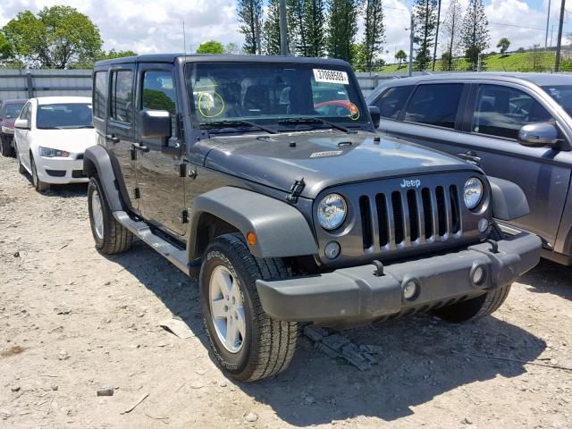 1C4BJWDG1HL729621 - 2017 JEEP WRANGLER U GRAY photo 1