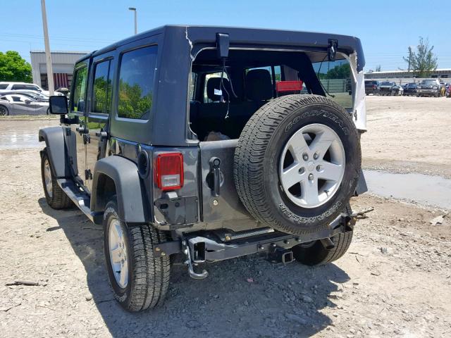 1C4BJWDG1HL729621 - 2017 JEEP WRANGLER U GRAY photo 3