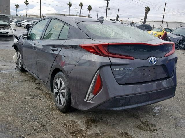 JTDKARFP8H3031571 - 2017 TOYOTA PRIUS PRIM CHARCOAL photo 3