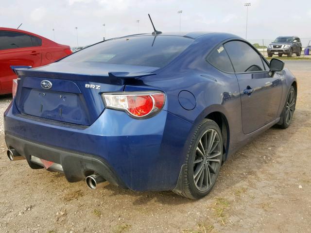 JF1ZCAC17D1609567 - 2013 SUBARU BRZ 2.0 LI BLUE photo 4