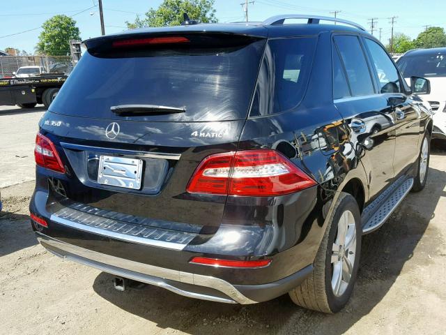 4JGDA5HB4EA377266 - 2014 MERCEDES-BENZ ML 350 4MA BLACK photo 4