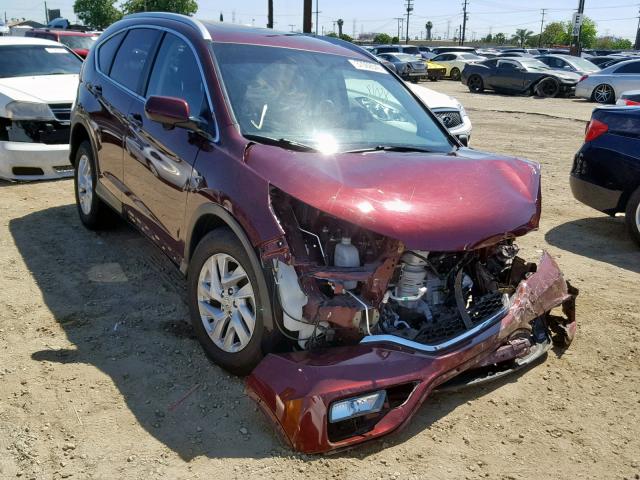 2HKRM3H78FH556745 - 2015 HONDA CR-V EXL BURGUNDY photo 1