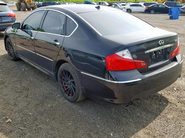 JNKBY01F68M551203 - 2008 INFINITI M45 BLACK photo 3