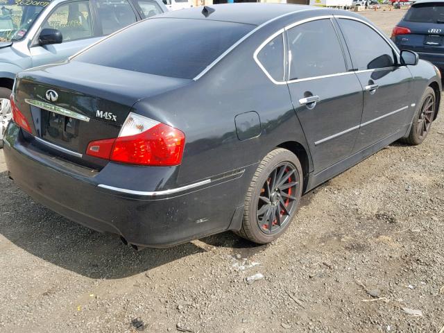 JNKBY01F68M551203 - 2008 INFINITI M45 BLACK photo 4