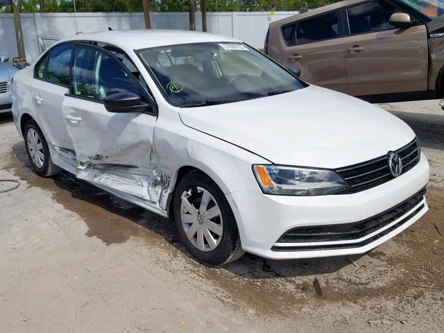 3VW2K7AJ6FM424109 - 2015 VOLKSWAGEN JETTA BASE WHITE photo 1