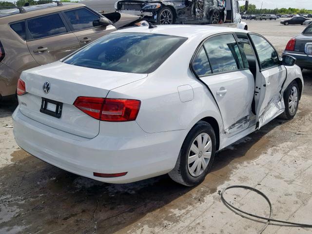 3VW2K7AJ6FM424109 - 2015 VOLKSWAGEN JETTA BASE WHITE photo 4