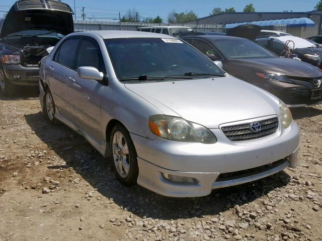 2T1BY32E15C368339 - 2005 TOYOTA COROLLA XR SILVER photo 1