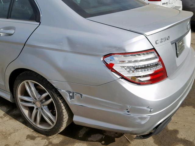 WDDGF4HB6DA807266 - 2013 MERCEDES-BENZ C 250 SILVER photo 9