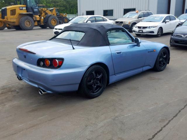 JHMAP21475S001704 - 2005 HONDA S2000 BLUE photo 4