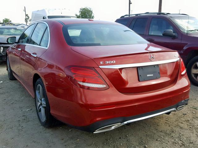 WDDZF4KBXHA030212 - 2017 MERCEDES-BENZ E 300 4MAT RED photo 3