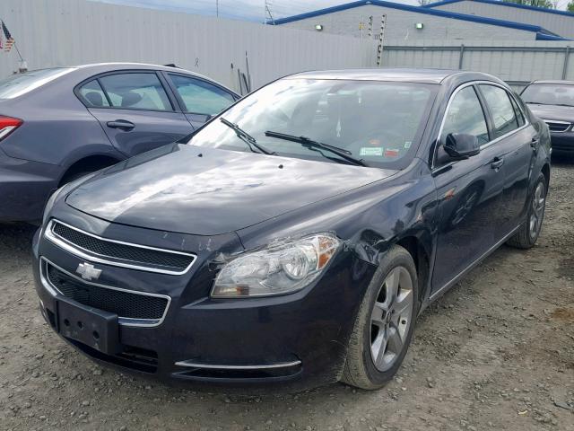 1G1ZC5EB7AF255001 - 2010 CHEVROLET MALIBU 1LT BLACK photo 2