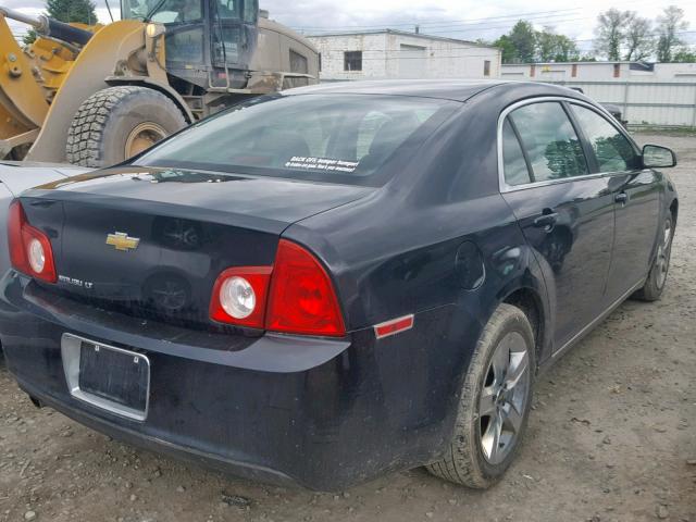 1G1ZC5EB7AF255001 - 2010 CHEVROLET MALIBU 1LT BLACK photo 4