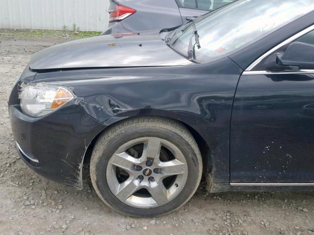 1G1ZC5EB7AF255001 - 2010 CHEVROLET MALIBU 1LT BLACK photo 9