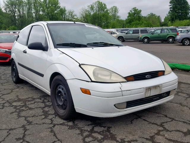 3FAFP31302R237676 - 2002 FORD FOCUS ZX3 WHITE photo 1