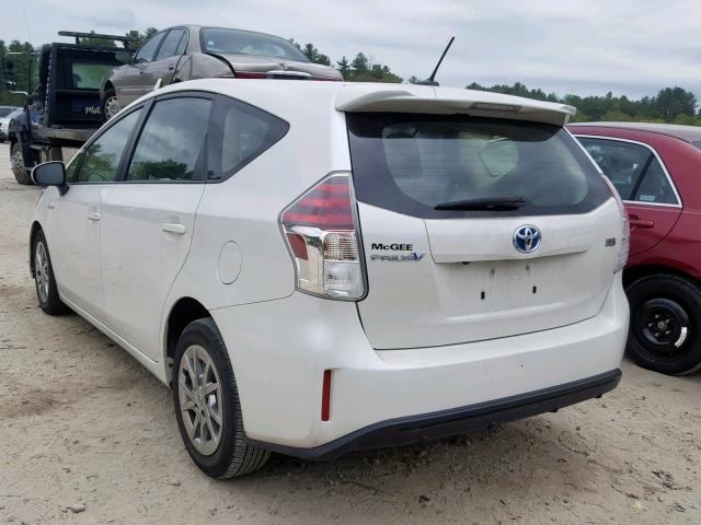 JTDZN3EU6HJ056925 - 2017 TOYOTA PRIUS V WHITE photo 3