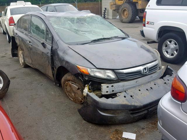 2HGFB2F64CH332116 - 2012 HONDA CIVIC HF GRAY photo 1