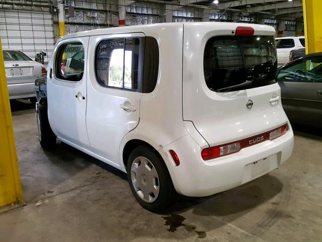 JN8AZ2KR3AT151811 - 2010 NISSAN CUBE BASE WHITE photo 3