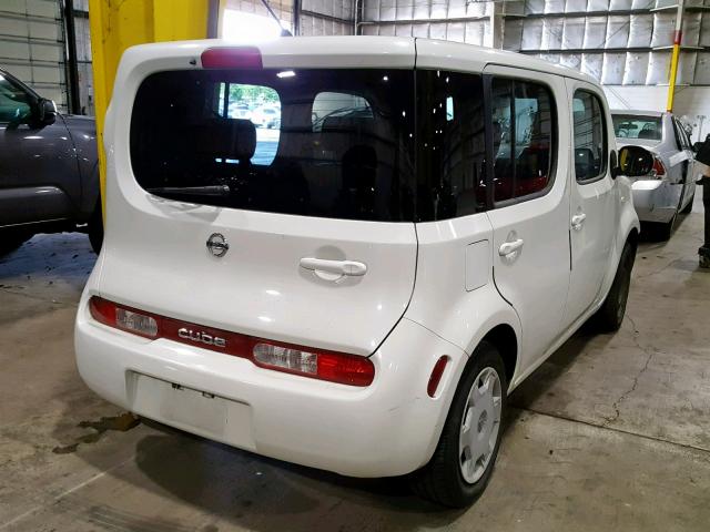 JN8AZ2KR3AT151811 - 2010 NISSAN CUBE BASE WHITE photo 4