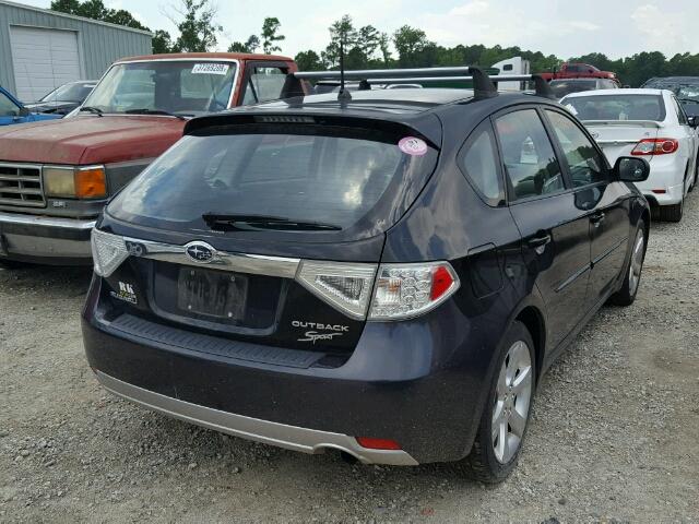 JF1GH63628H836521 - 2008 SUBARU IMPREZA OU BLACK photo 4