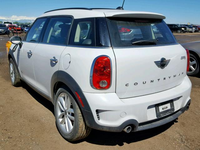 WMWZC5C51EWP41293 - 2014 MINI COOPER S C WHITE photo 3