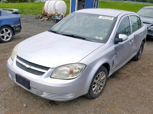 1G1AT58H197174420 - 2009 CHEVROLET COBALT LT SILVER photo 2